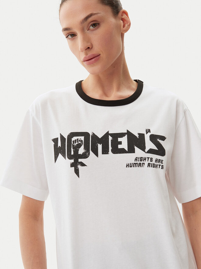 Munthe Munthe T-Shirt Flisha 251111525166 Weiß Loose Fit