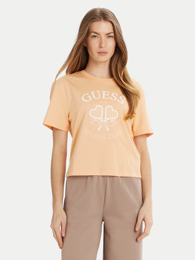 Guess Guess Póló V5GI04 I3Z14 Narancssárga Regular Fit