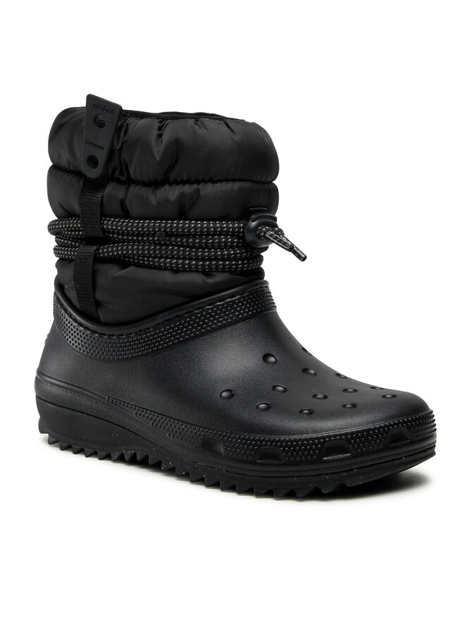 Bottes de neige Crocs Classic Neo Puff Luxe Boot W 207312 Noir chaussures