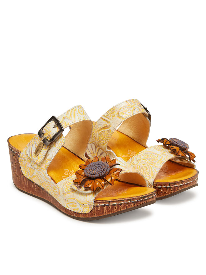 Laura Vita Chanclas Laura Vita Dino 31 Amarillo