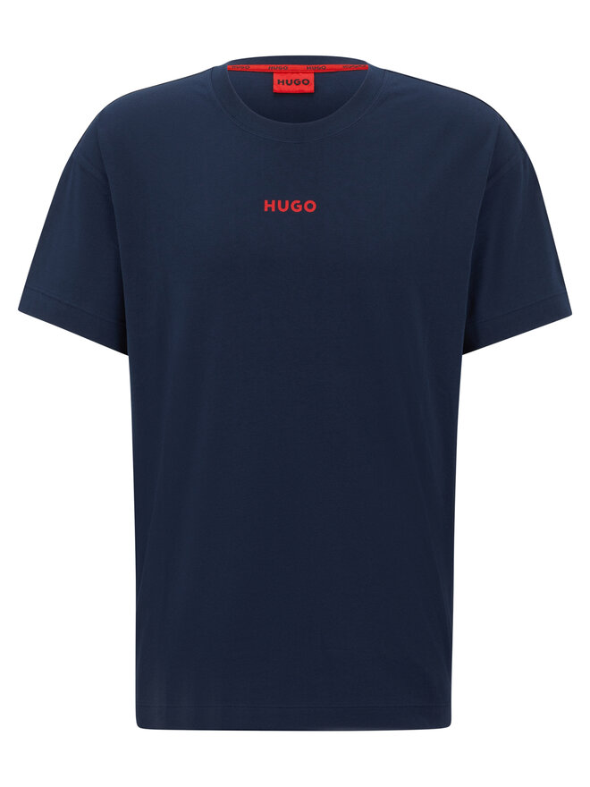 HUGO Hugo T-Shirt Linked 50493057 Dunkelblau Relaxed Fit