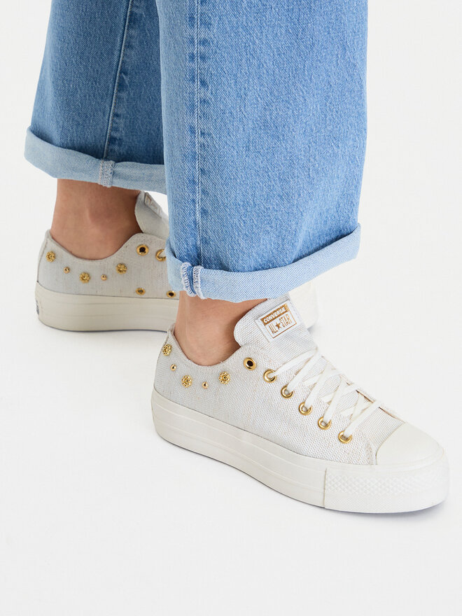 Converse Кеди Converse Chuck Taylor All Star Heathered Glam A17597C Бежевий