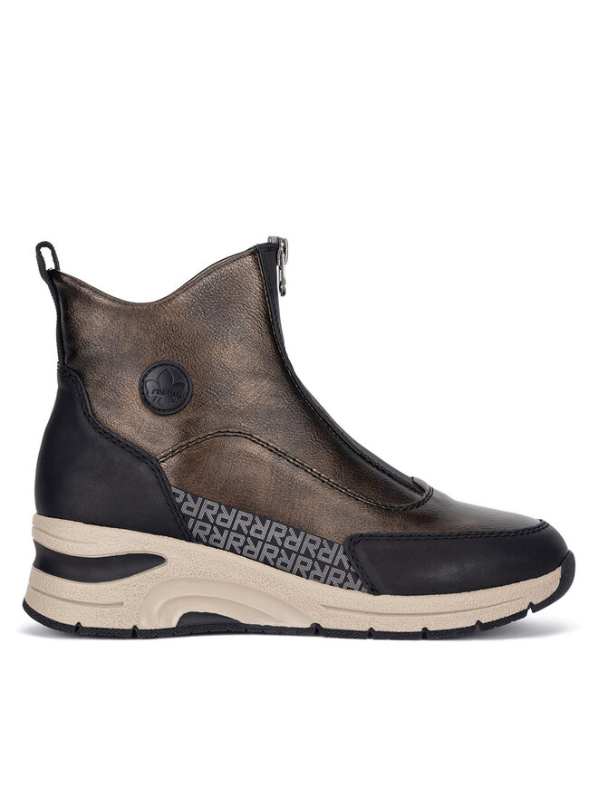 Rieker Polokozačky Rieker N9381-60 Hnědá