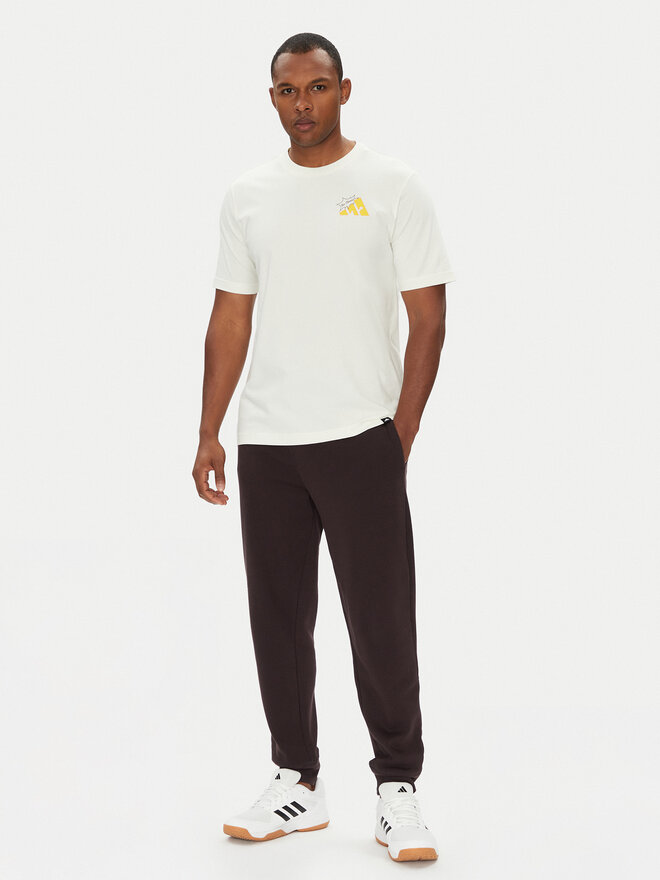 adidas adidas Marškinėliai Food Grilled Cheese Graphic JM6459 Balta Regular Fit