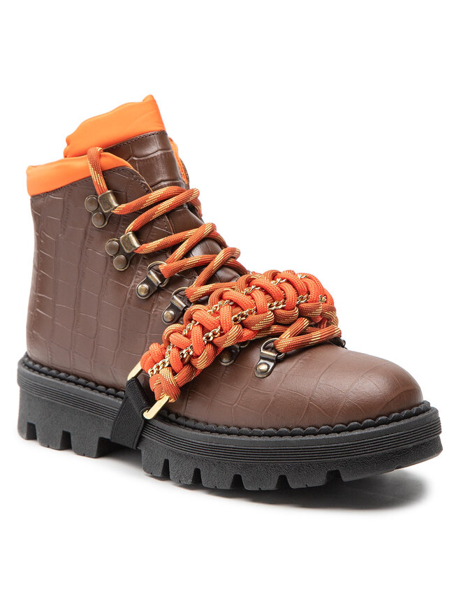 PINKO Trapery Pinko Zenzero Scarpa AI 22-23 BLKS1 1H2134 A07K Brązowy