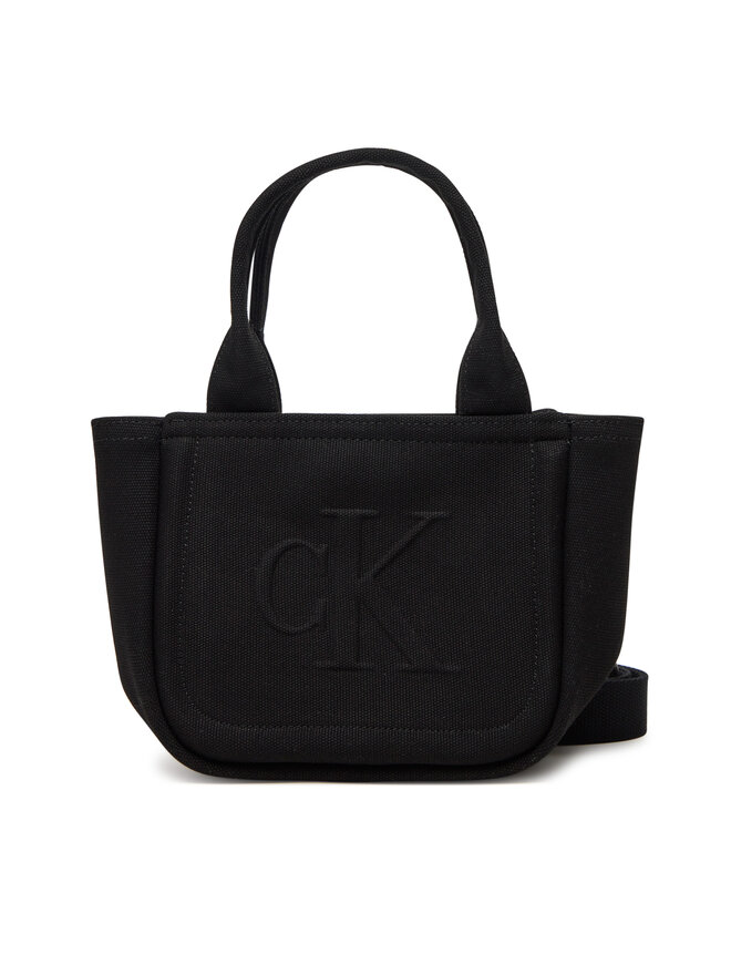 Calvin Klein Jeans Τσάντα Calvin Klein Jeans Summer Canvas Mini Tote LV04K3160G Μαύρο