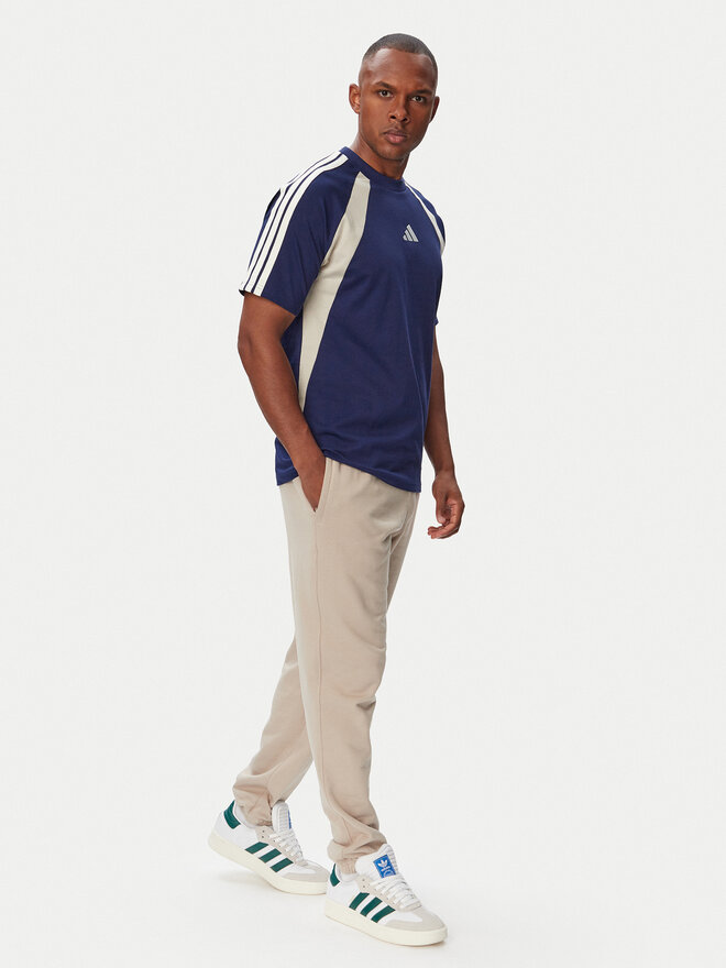 adidas adidas T-Shirt Seasonal Essentials Colorblock KF4193 Dunkelblau Regular Fit