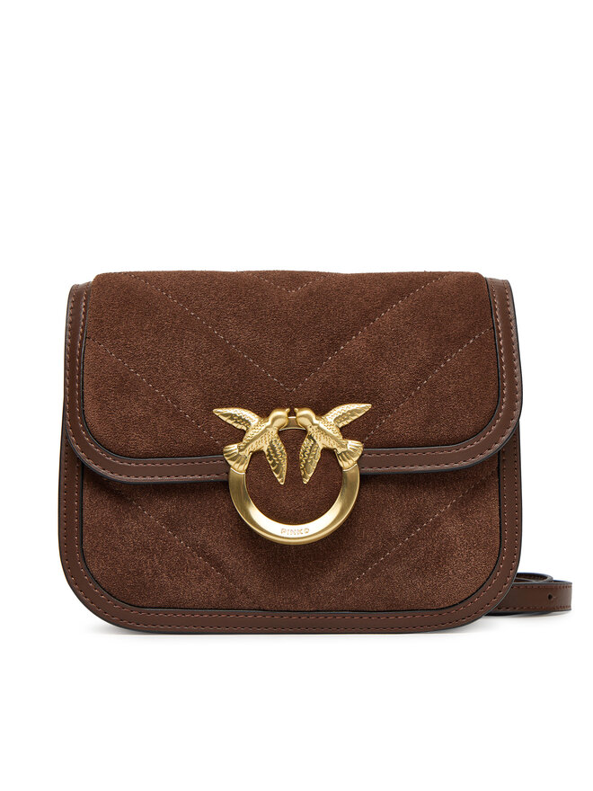 PINKO Ročna torba PINKO Love Box Bag Fl Mini AI 25-26 PLTT 104297 A2JH Rjava