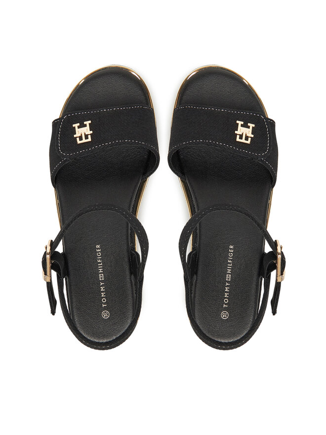 Tommy Hilfiger Sandały Tommy Hilfiger T3A2-33788-1828 S Czarny