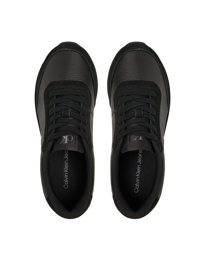 Calvin Klein Jeans Sneakers Calvin Klein Jeans Runner Laceup Low Mix Mg YW0YW01798 Schwarz