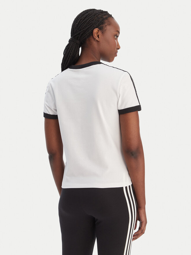 adidas adidas T-Shirt 3-Stripes KD3683 Weiß Slim Fit