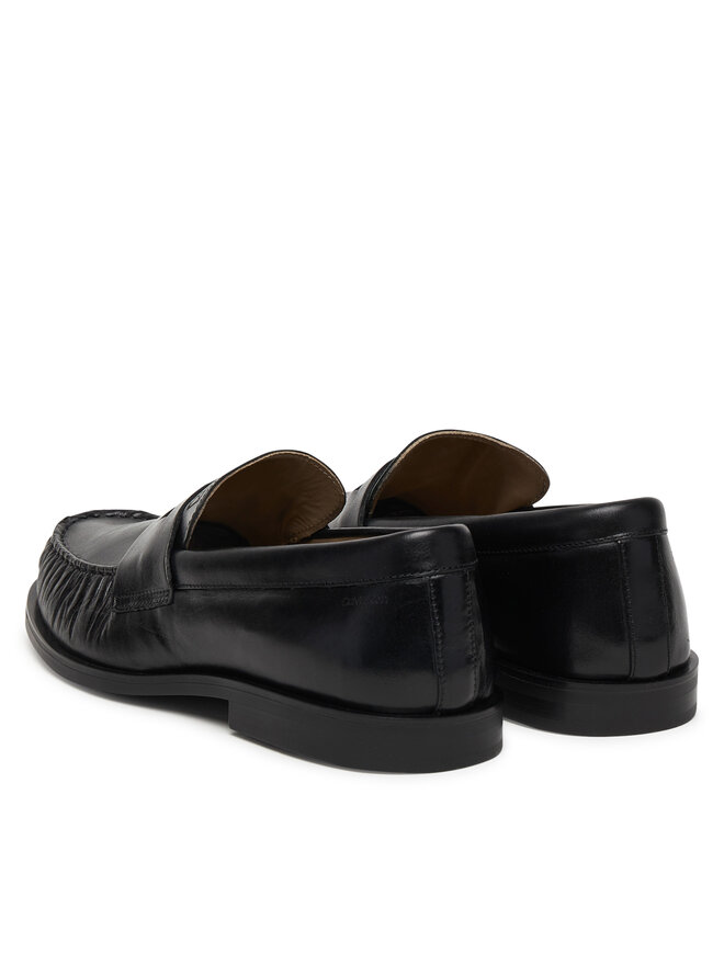 Calvin Klein Slipper Calvin Klein Ess Rubber Loafer Wr Pol Lth HM0HM02171 Schwarz