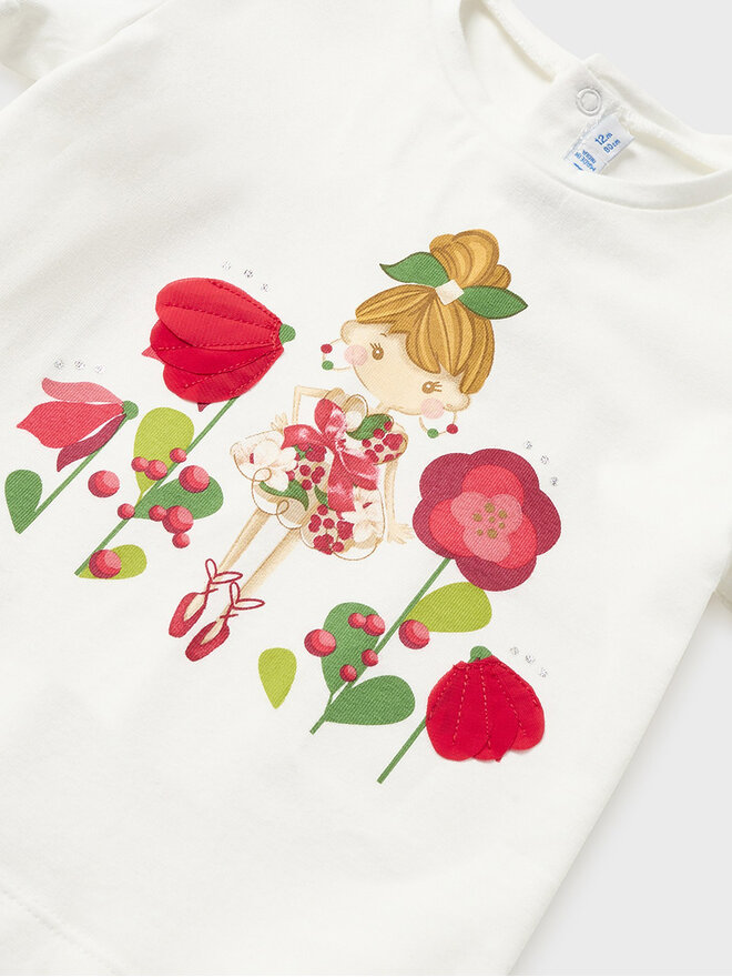 Mayoral Mayoral T-Shirt 1005 Μπεζ Regular Fit