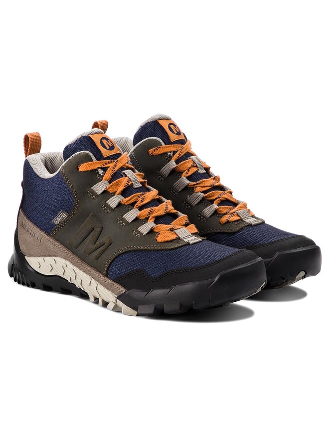 Botas de trekking Merrell Annex Recruit Mid Wp J95165 Azul marino zapatos.es