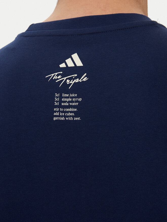 adidas adidas T-Shirt Lounge Drink Graphic JJ4014 Dunkelblau Regular Fit