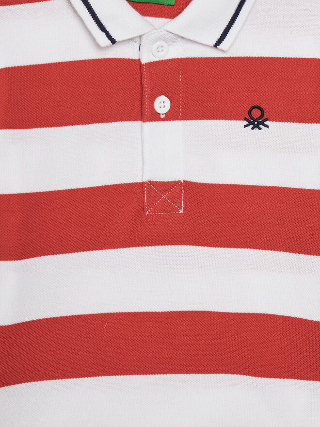 United Colors Of Benetton United Colors Of Benetton Poloshirt 39QAG300V Rot Regular Fit