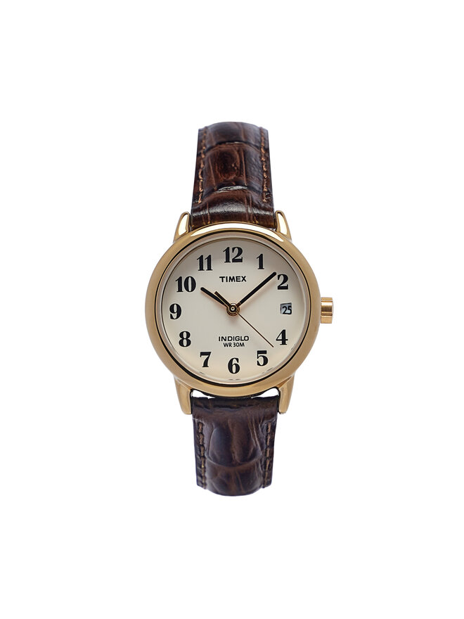 Timex Zegarek Timex Easy Reader T20071 Brązowy