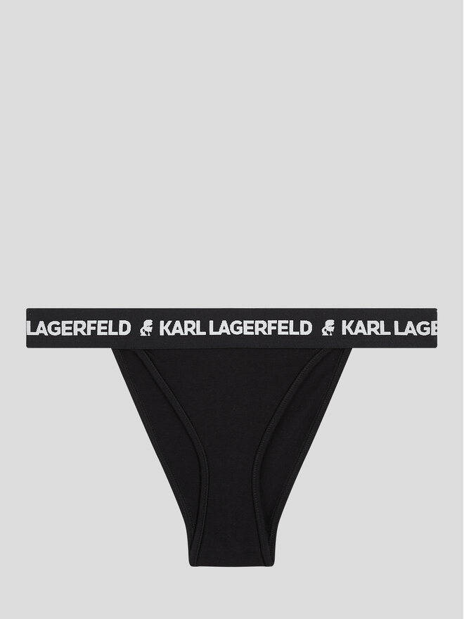 KARL LAGERFELD KARL LAGERFELD Brazilian Damenslip Logo 225W2127 Schwarz