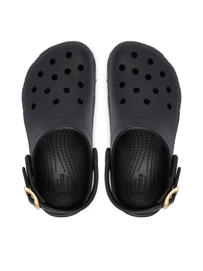 Crocs Шльопанці Crocs Classic Metallic Buckle Clog K 214228 Чорний