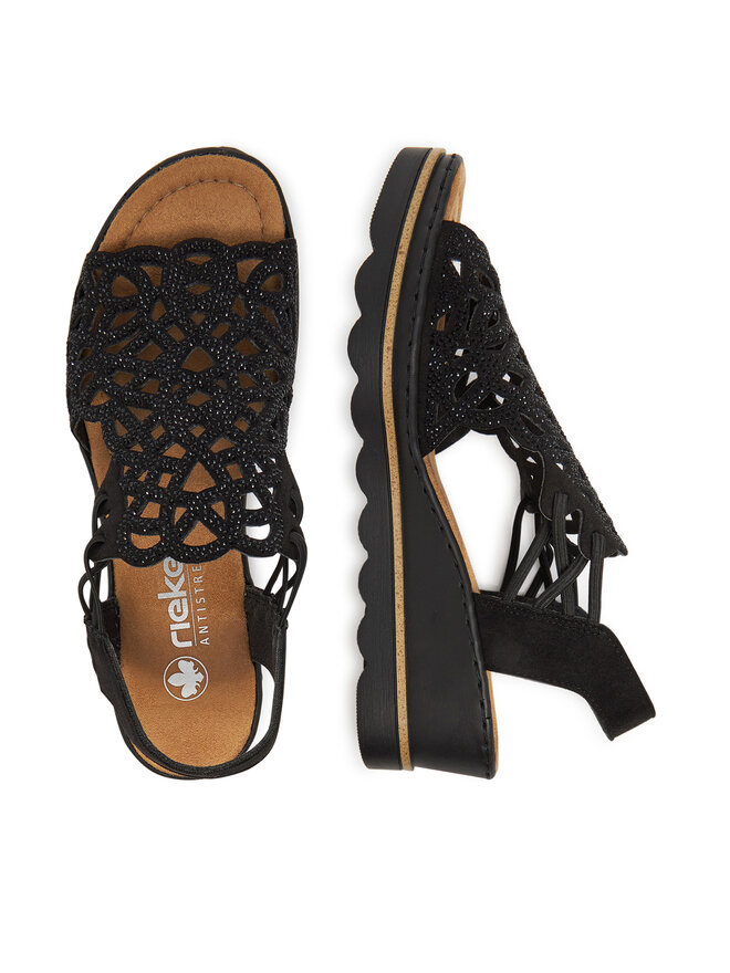 Rieker Sandalen Rieker 67465-00 Schwarz