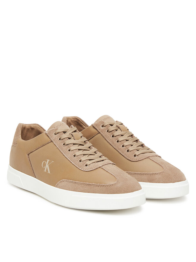 Calvin Klein Снікерcи Calvin Klein Low Pro Cups Lth Mix Mg HW0HW02825 Бежевий