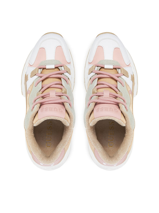 Guess Sneakersy Guess FLJCAR ELE12 Beżowy