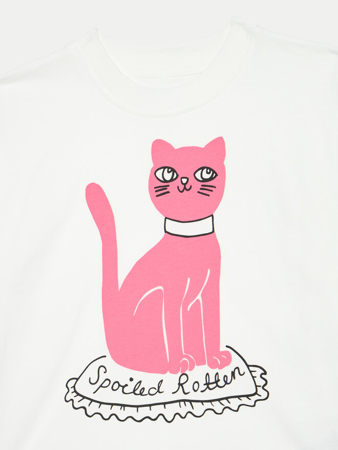 MINI RODINI Mini Rodini T-Shirt Cat 2472012210 Λευκό Regular Fit