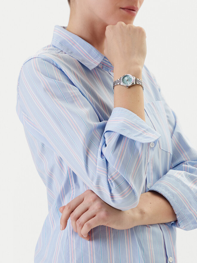 Timex Ρολόι Timex Legacy Mini TW2W90700 Ασημί
