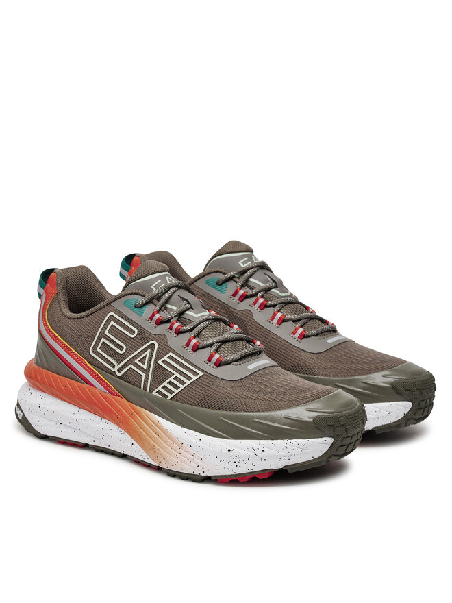 EA7 Emporio Armani Sneakersy EA7 Emporio Armani X8X177 XK381 U044 Hnedá