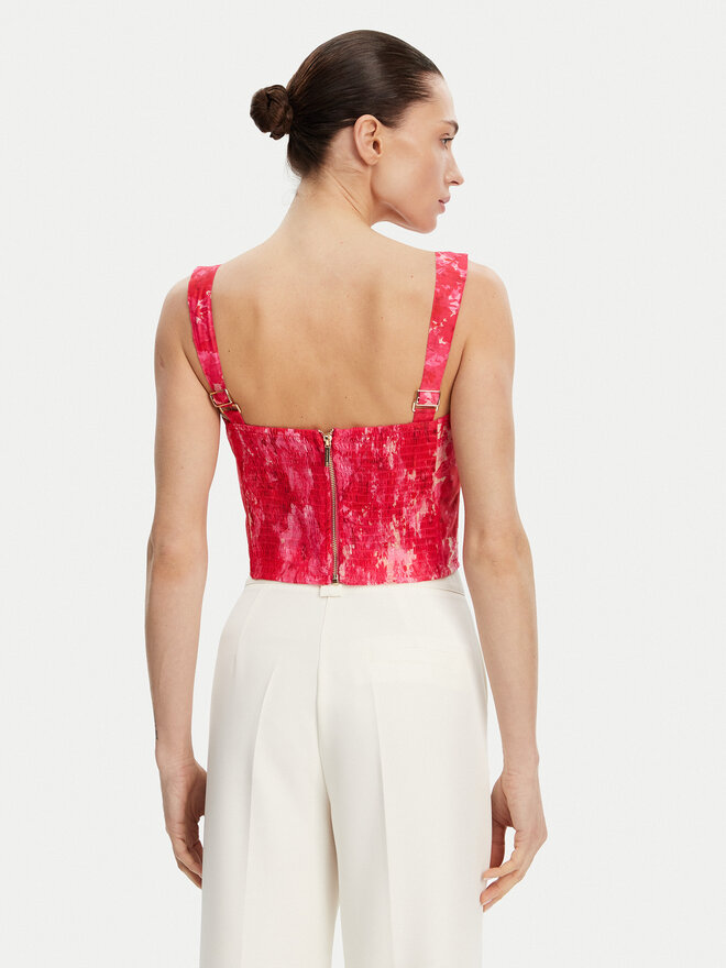Fracomina Fracomina Топ FR25ST2024W775U6 Рожевий Slim Fit
