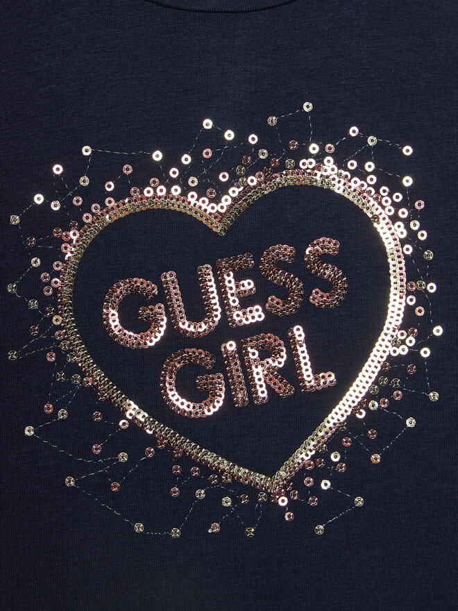 Guess Guess T-Shirt K4RI25 K6YW4 Σκούρο μπλε Boxy Fit