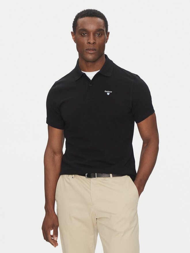 Barbour Barbour Pólóing Original Sports MML0358BK31 Fekete Tailored Fit