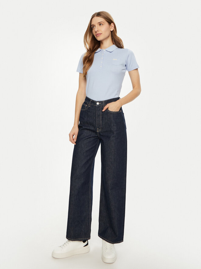 Guess Guess Поло W5RP47 KARS2 Голубий Regular Fit