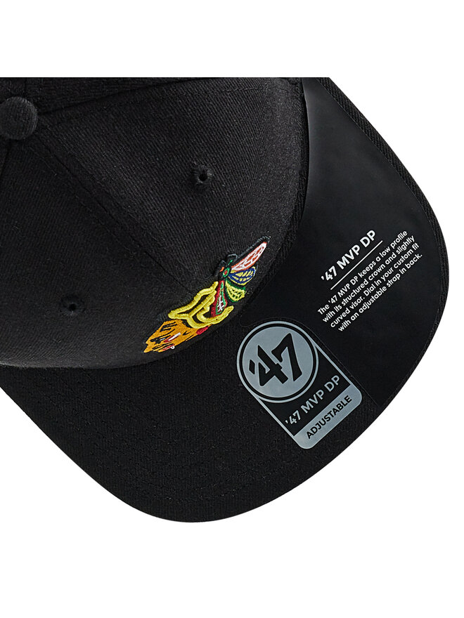 47 Brand Cap 47 Brand Nhl Chicago Blackhawks H-CLZOE04WBP-BKB Schwarz