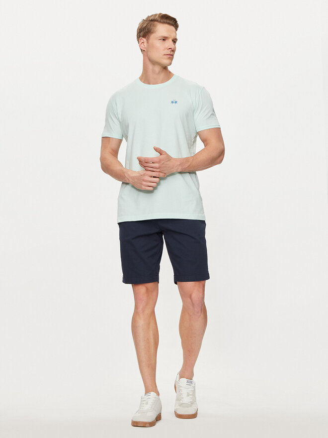La Martina La Martina Marškinėliai YMR004 JS206 Žalia Regular Fit