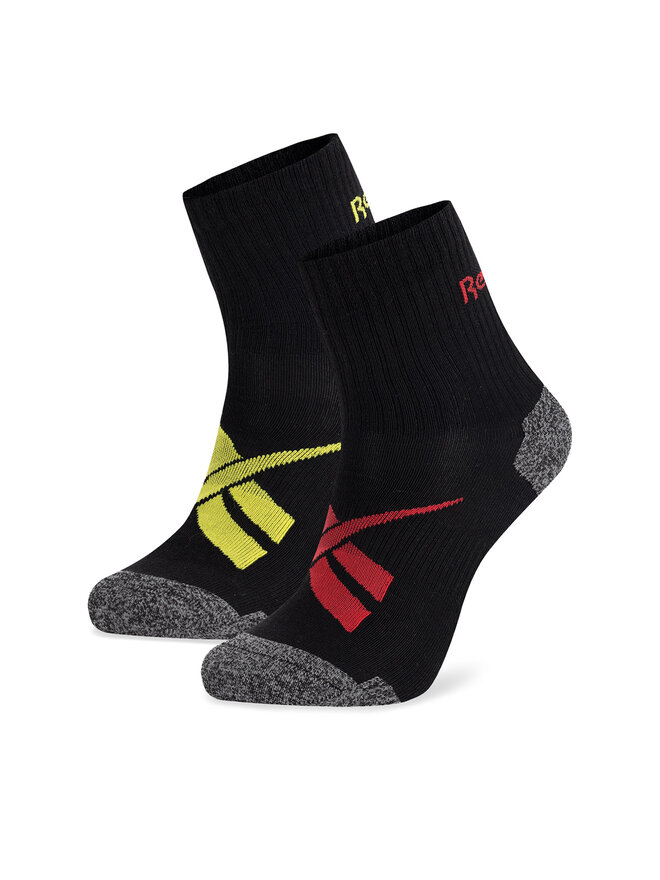 Reebok 2 pares de calcetines altos unisex Reebok R0418-SS24 (2-pack) Negro
