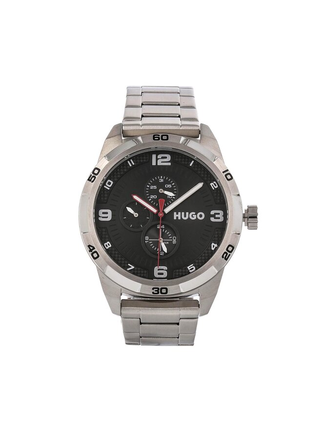HUGO Годинник HUGO Grip 1530276 Срібний