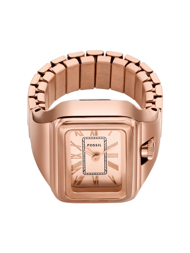 Fossil Zegarek Fossil Watch Ring ES5345 Różowy