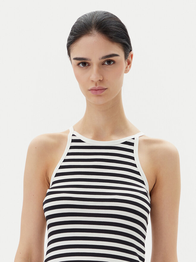 Pieces Pieces Топ Jane 17155477 Чорний Slim Fit