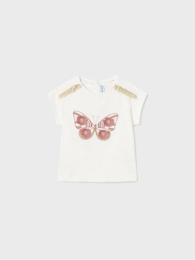 Mayoral Mayoral Camiseta 1008 Écru Regular Fit