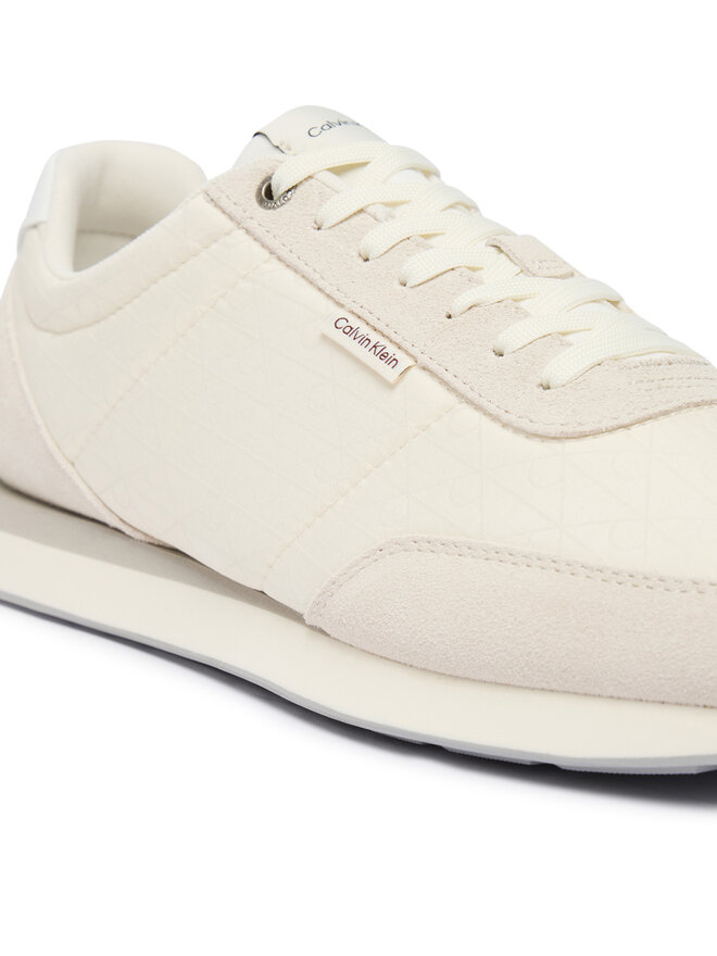 Calvin Klein Sneakers Calvin Klein Retro Runner Ripstop Aop Ny HM0HM02140 Écru