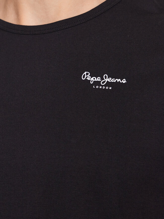 Pepe Jeans Pepe Jeans 2er-Set T-Shirts Pepe Tshirt 2P PMU10976 Schwarz Regular Fit