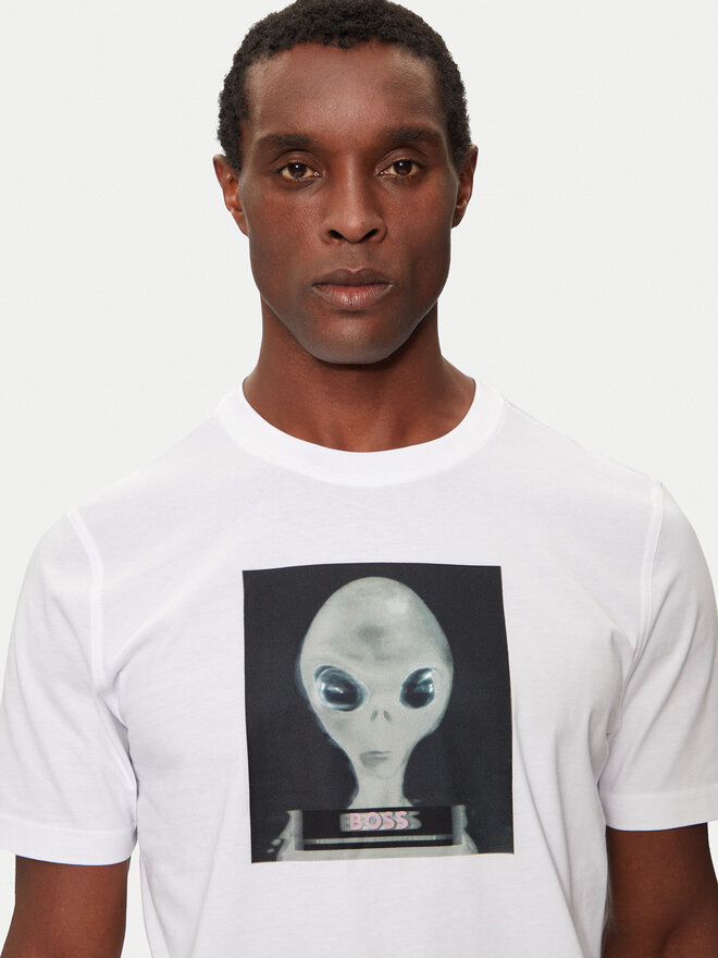 BOSS Boss Póló 50528190 Fehér Regular Fit