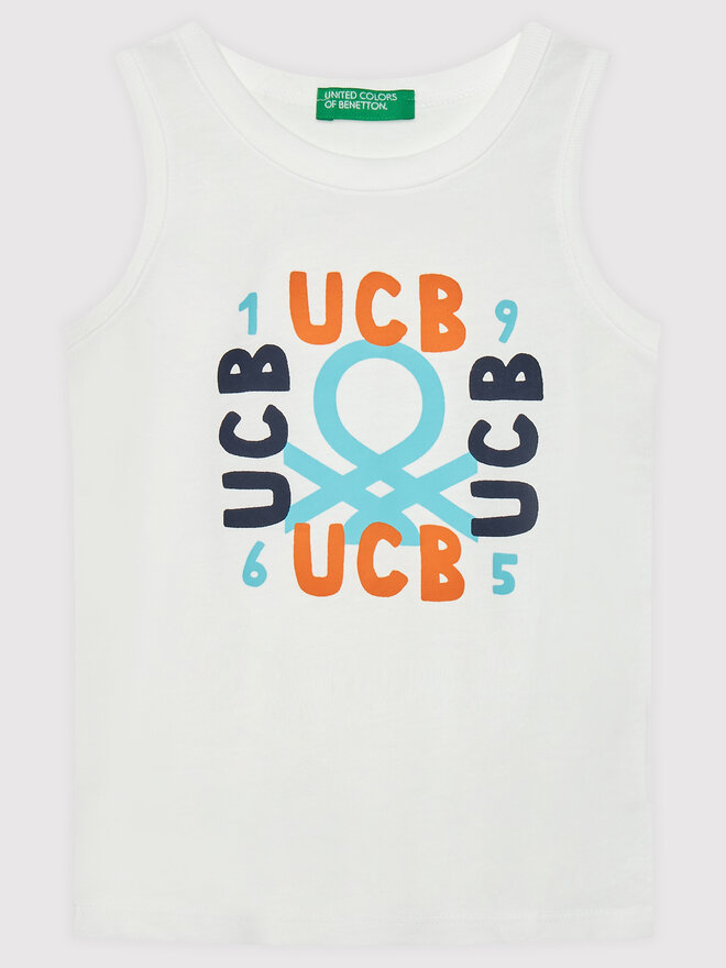United Colors Of Benetton United Colors Of Benetton Top 3I1XGH002 Weiß Regular Fit