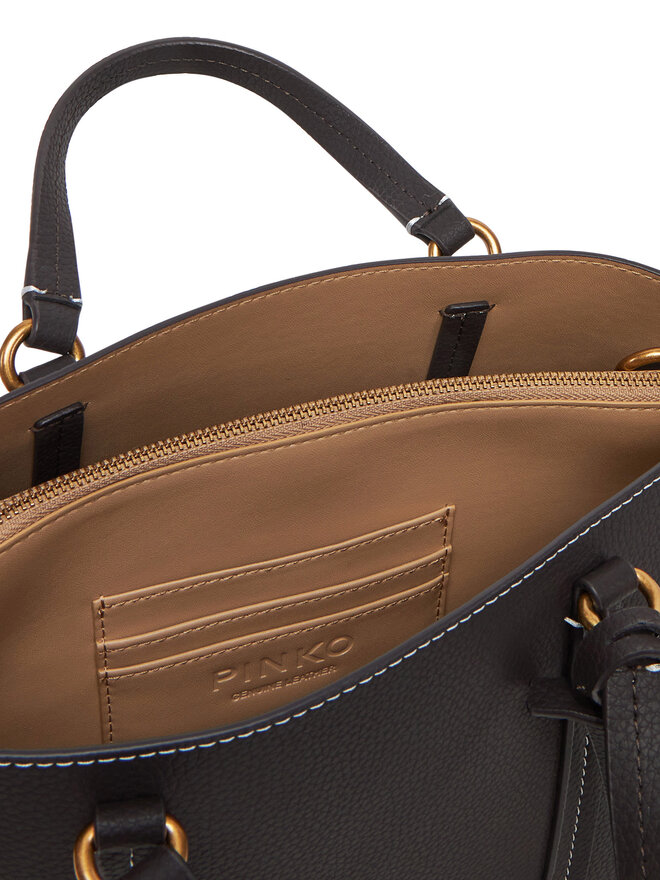 PINKO Τσάντα PINKO Carrie Shopper Classic AI 24-25 PLTT 102833 Καφέ