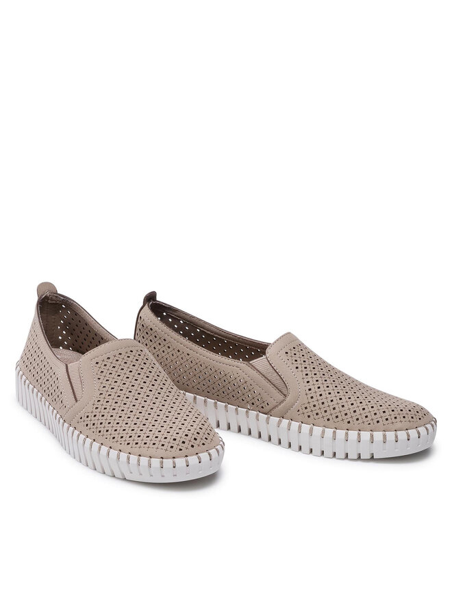 Skechers Poltopánky Skechers A La Mode 23967/TPE Béžová