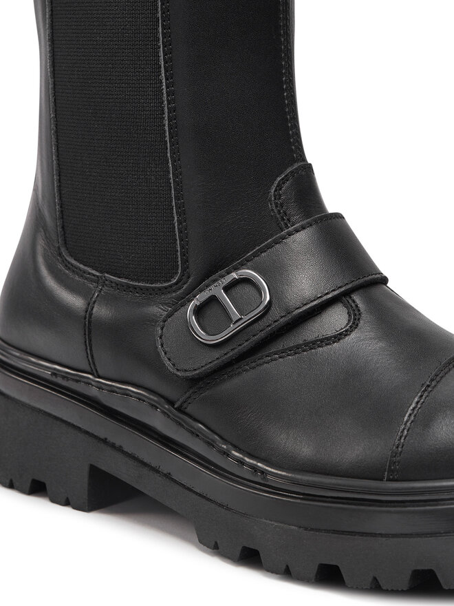 TWINSET Чоботи TWINSET Chelsea 242GCJ S Чорний