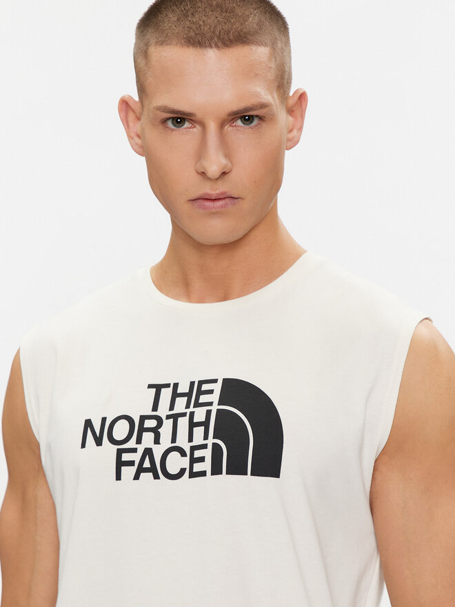The North Face The North Face Tank top marškinėliai Easy NF0A87R2 Balta Regular Fit