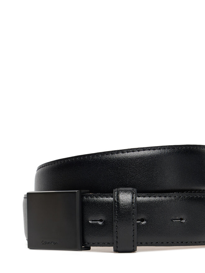Calvin Klein Herrengürtel Calvin Klein Titlecase Plaque Buckle 32Mm LV04D7030G Schwarz