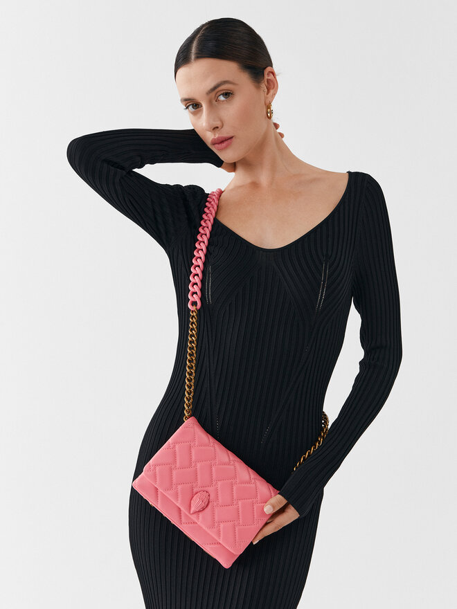 Kurt Geiger Geantă Kurt Geiger Mini Kensington Flap 9594598109 Roz